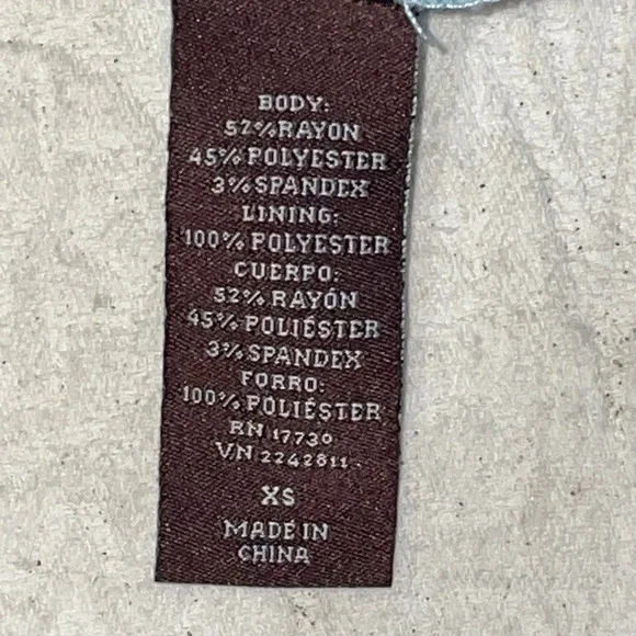 Knox Rose Blue Gray Striped Ruched Tunic Top XS - Picture 6 of 9